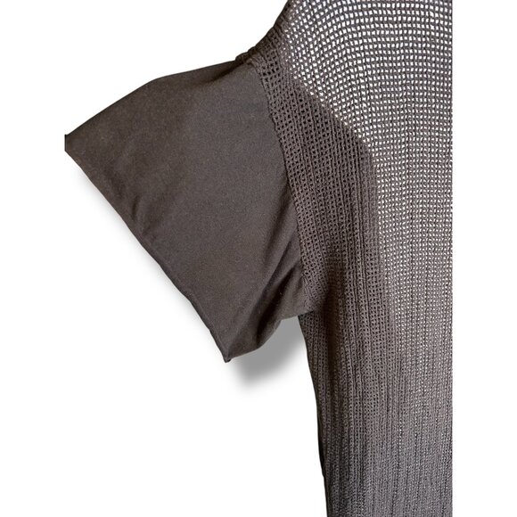 Absence of Colour Black Net Back Tunic Top goth industrial emo layer - Picture 6 of 6